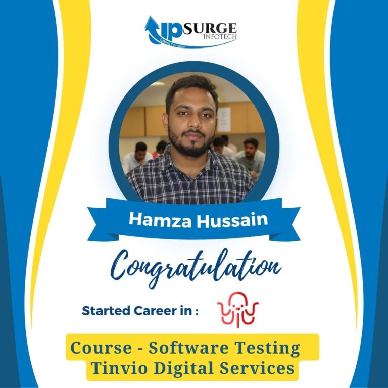 Saddam Hussain Software Testing Placement