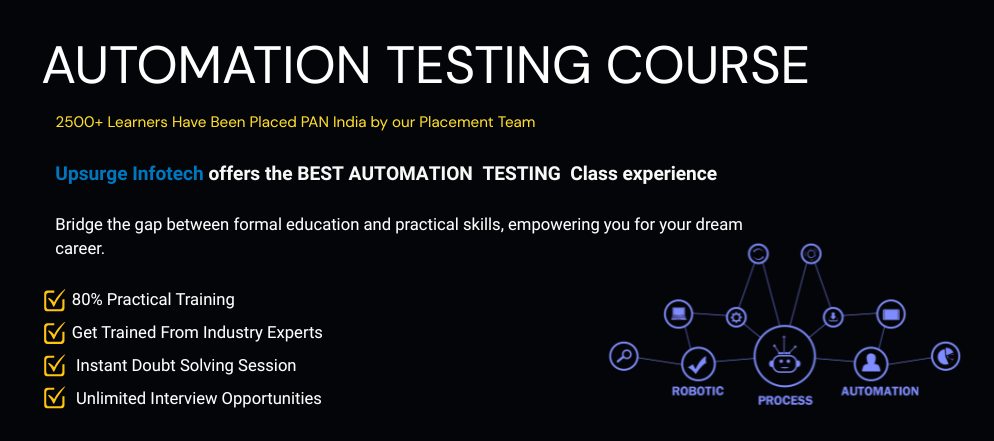 Best Automation Testing Training Program