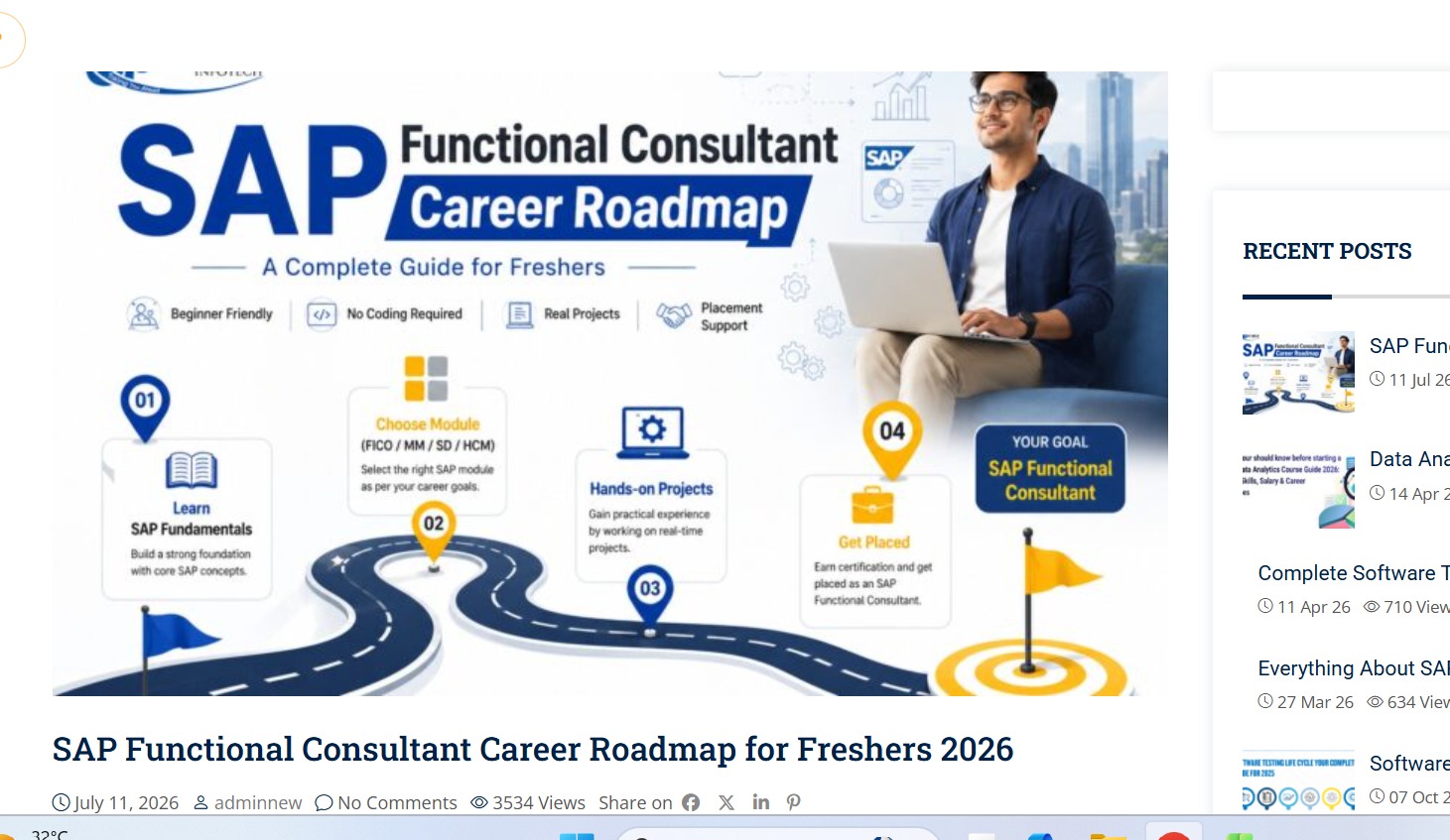 sap functional consultant complete career